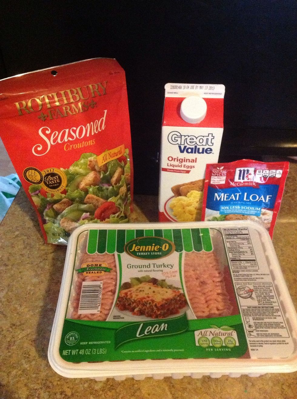 The ingredients I've chosen for the Turkey meatloaf are easy to find at your local grocery store and simple to use.