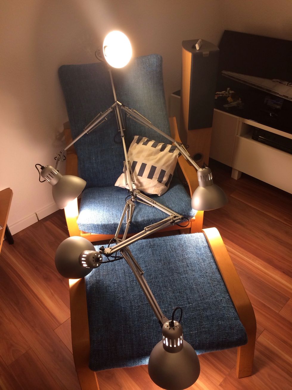 The inspiration came from IKEAhackers, though it wasn't described how to build it