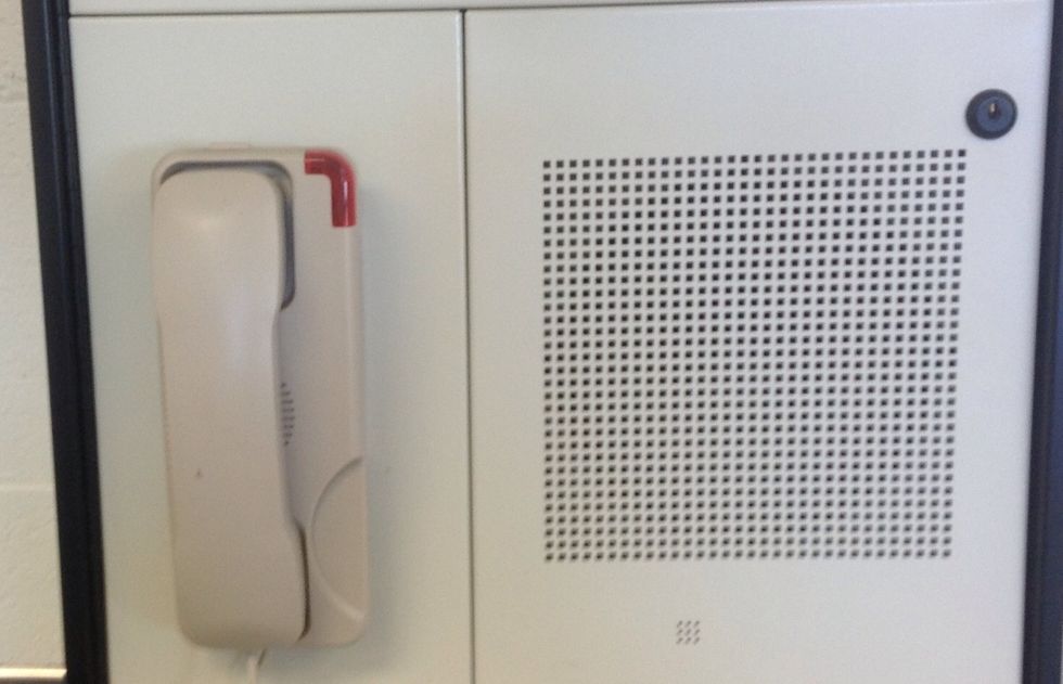 The intercom turns electrical energy into sound energy.