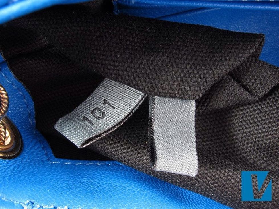 The interior season tag also features further information on the reverse. Check for any spacing or spelling errors.