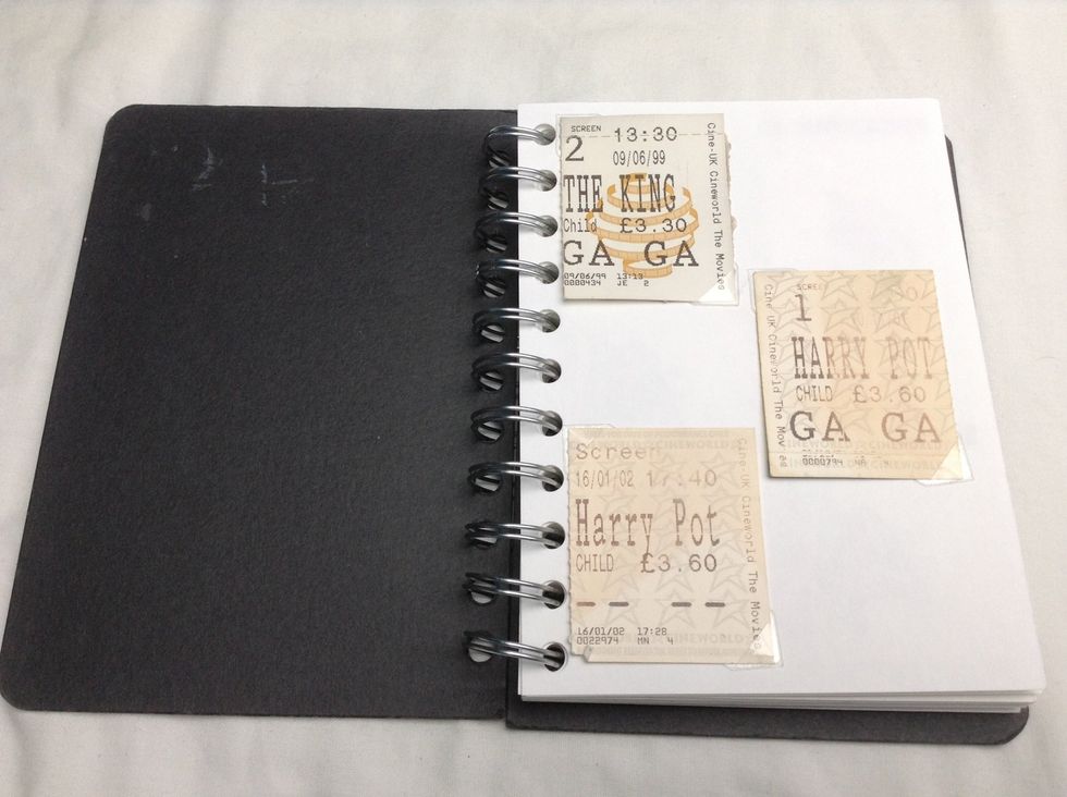 The just position your tickets in a layout you like. I've arranged these tickets by date order as well.