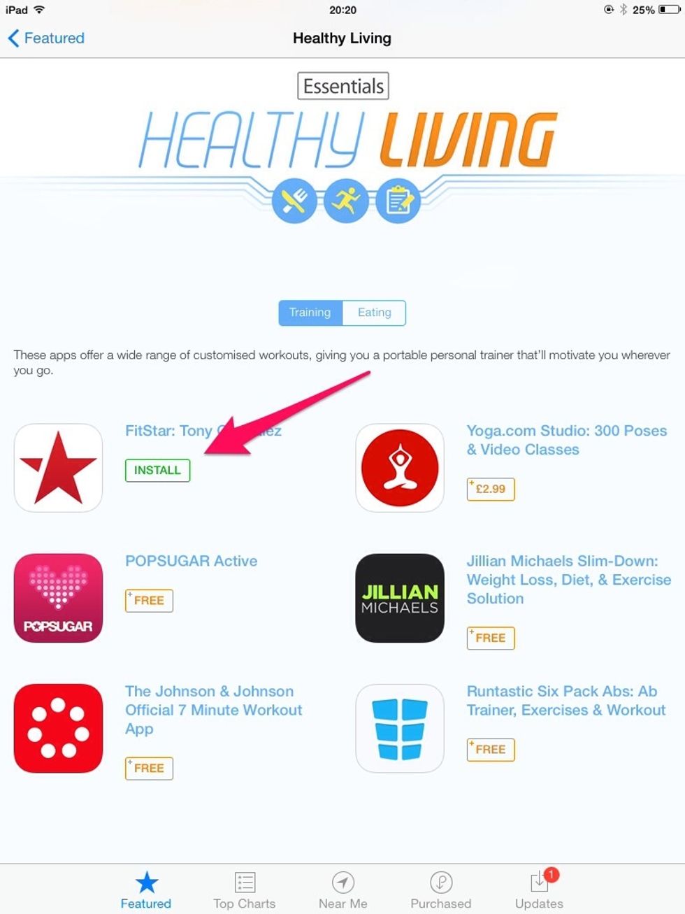 The label will then change to say INSTALL. Tap on INSTALL.