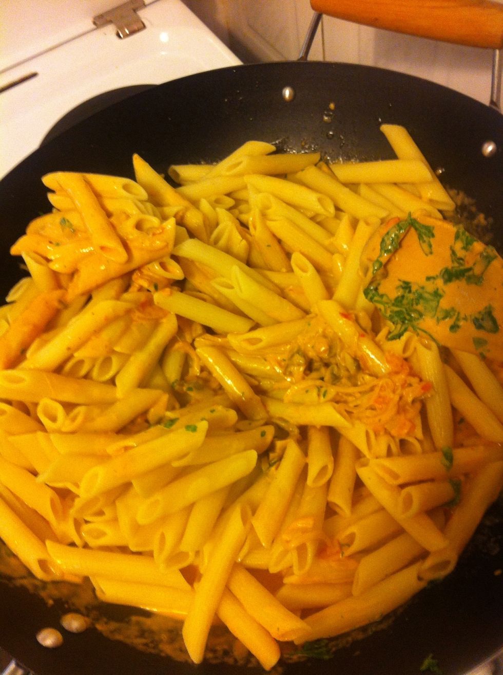 The last but not least .. Pasta added