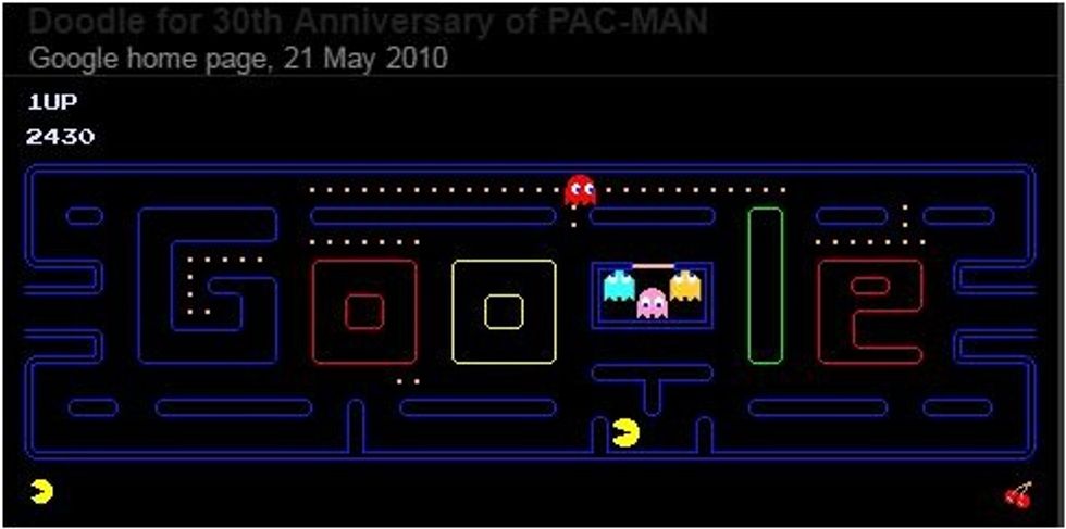The last one i'm going to mention is google pac-man. If you type in pac-man, it will give you the option to play it on google.