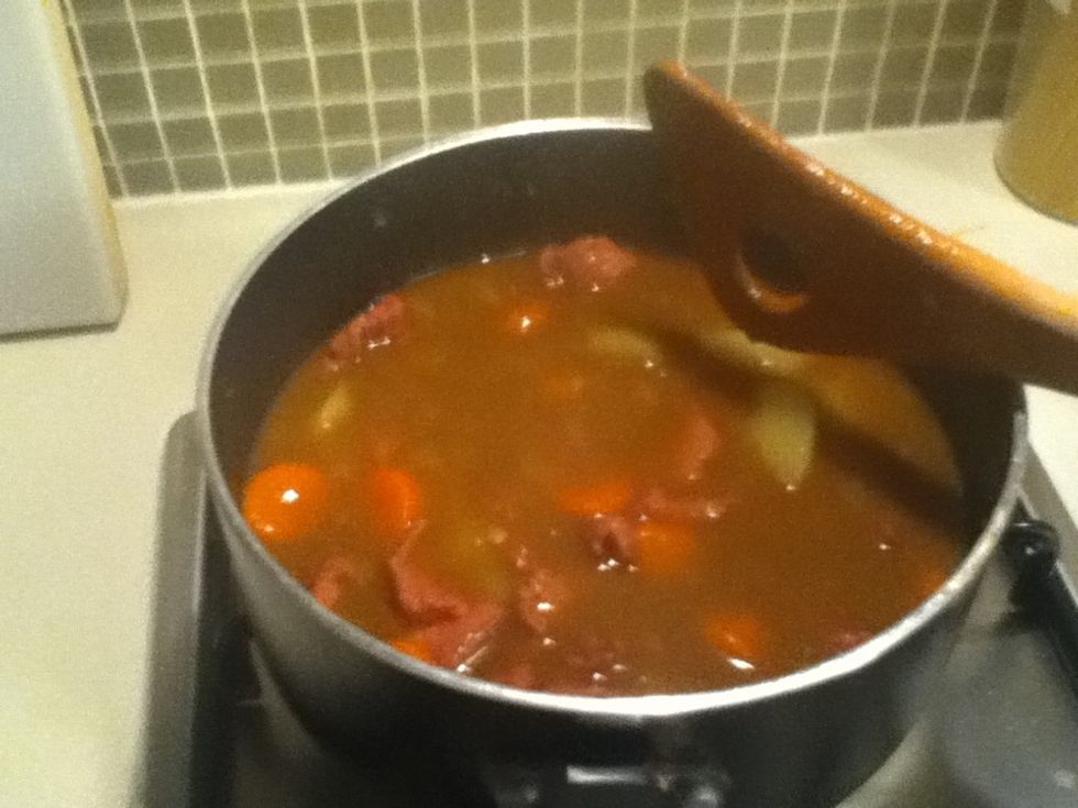 The let it simmer for 10~15mins