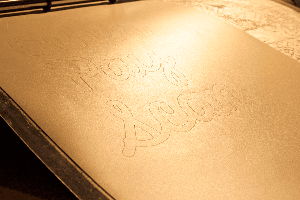 The letters cut so beautifully!