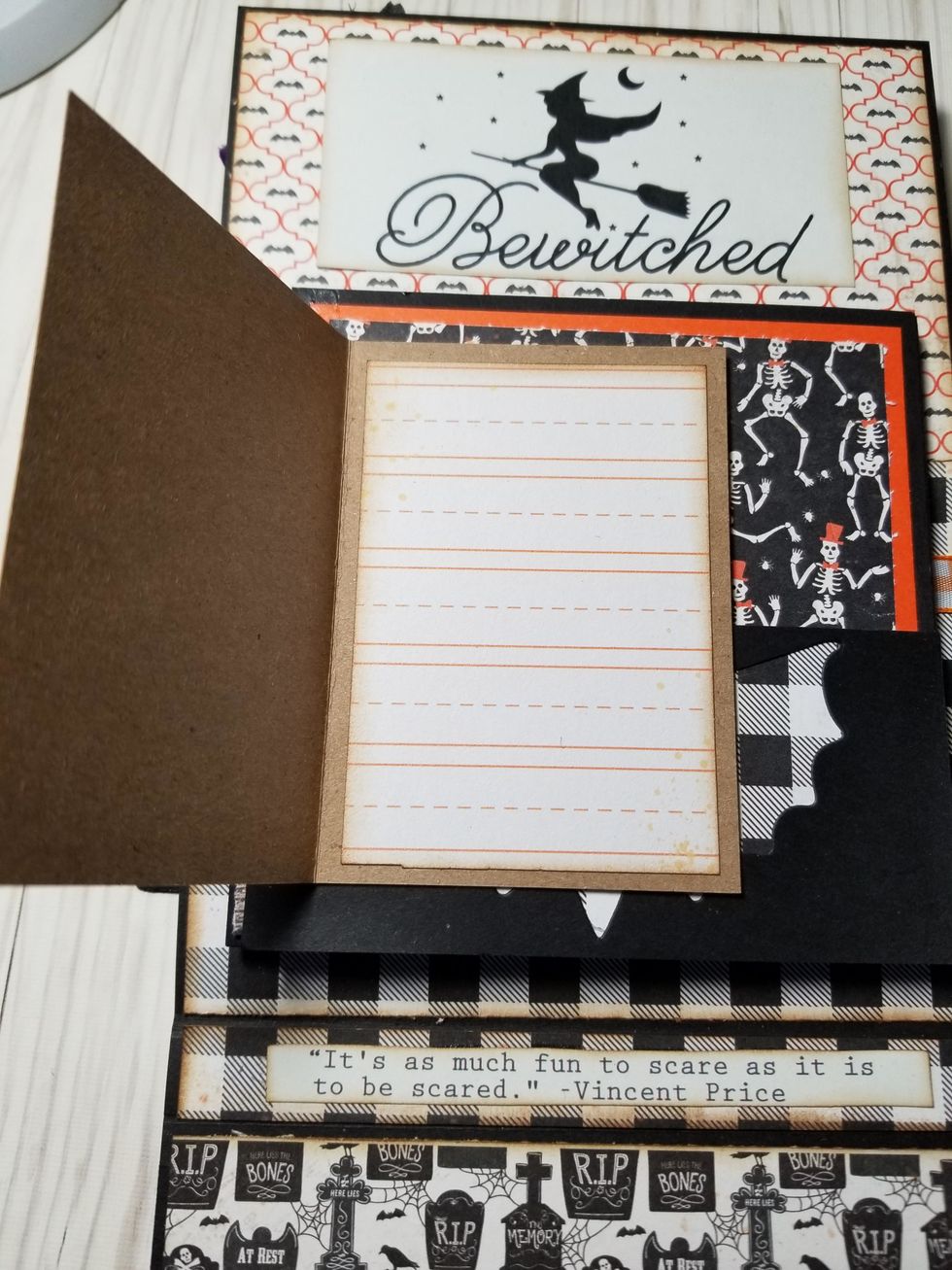 The lines on the inside are great for notes!