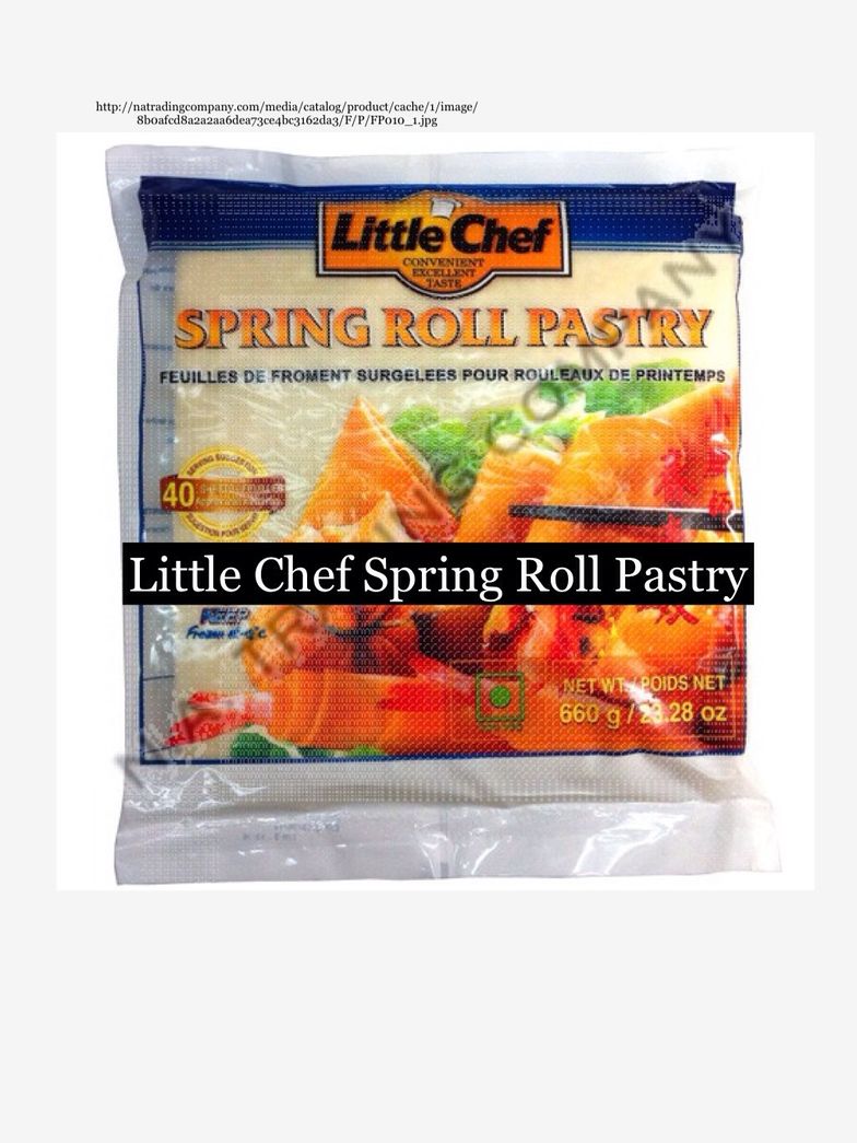 Little Chef Spring Roll Pastry (Eggroll wraps)