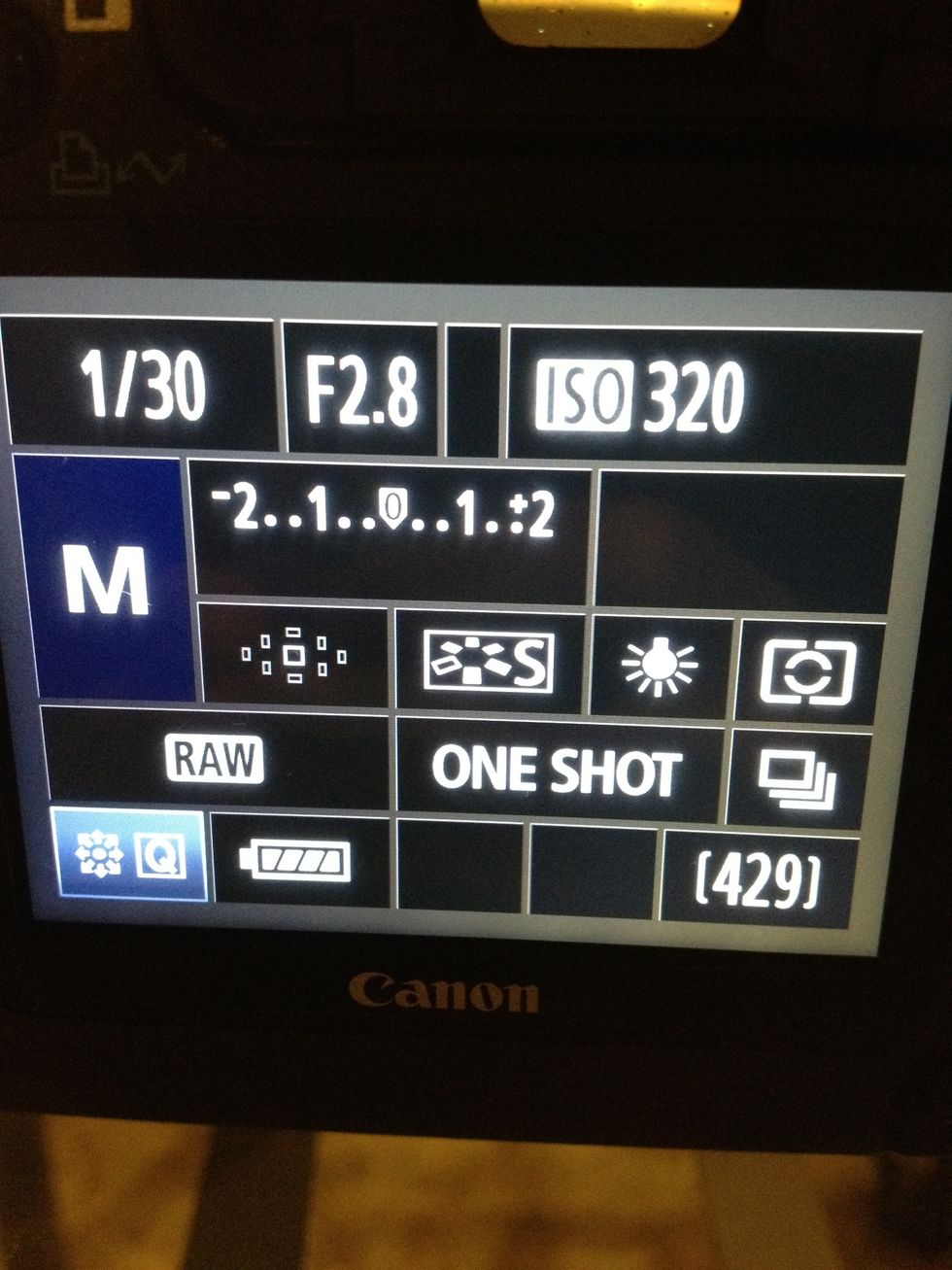 The lower number you have for aperture (here mine is 2.8,) the smaller your range of focus will be. This creates a fuzzier background. A lower aperture also means a brighter image.