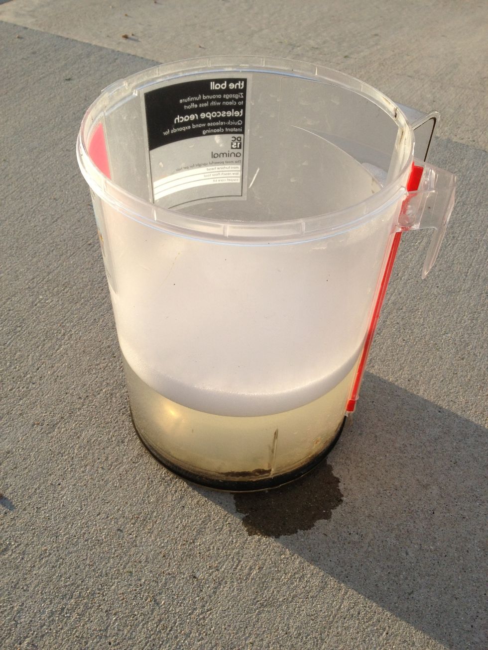 The main canister I had to let soak to loosen the fountain of filth.