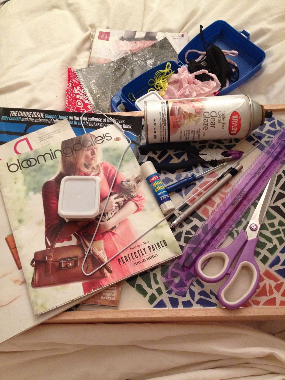 The mess before the awesome. AKA supplies