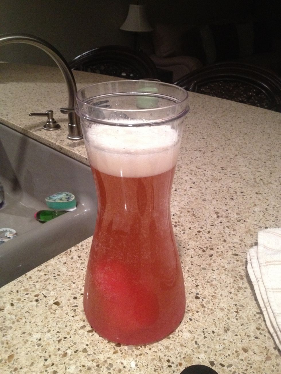 The mix is complete, but it needs a stir.