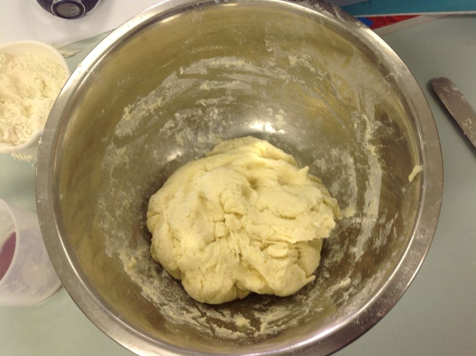 The mixed dough