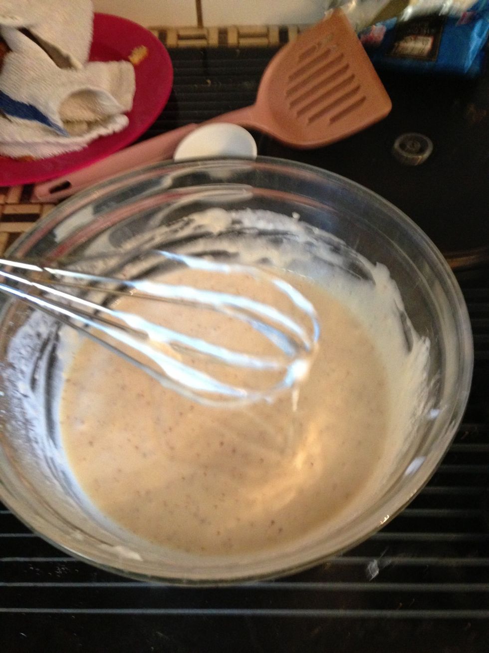 The mixture should be smooth and creamy