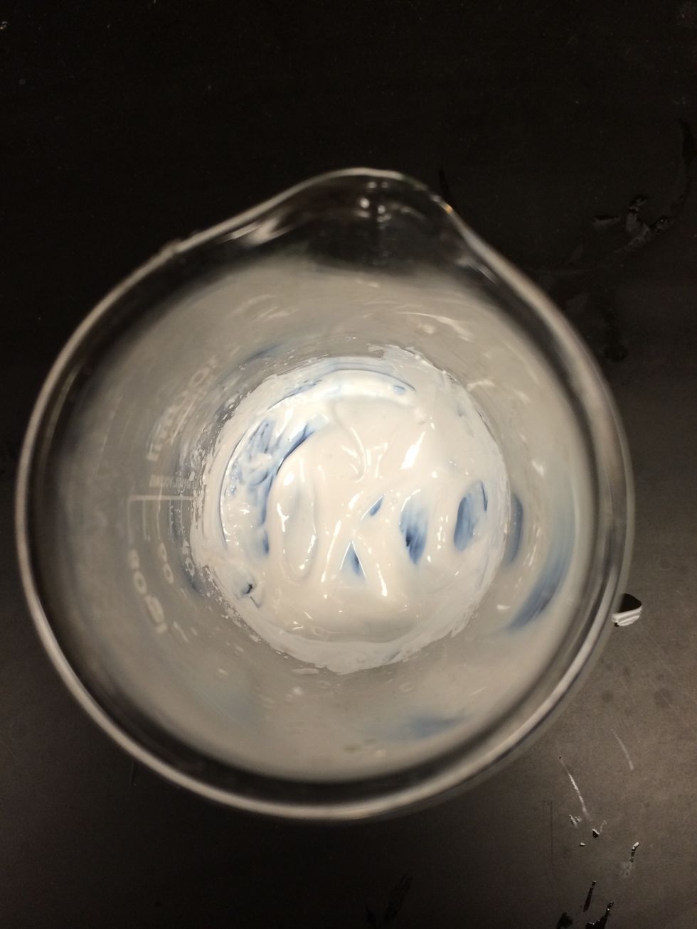 The mixture should be uniform and lump free, with the consistency of a thick paint.