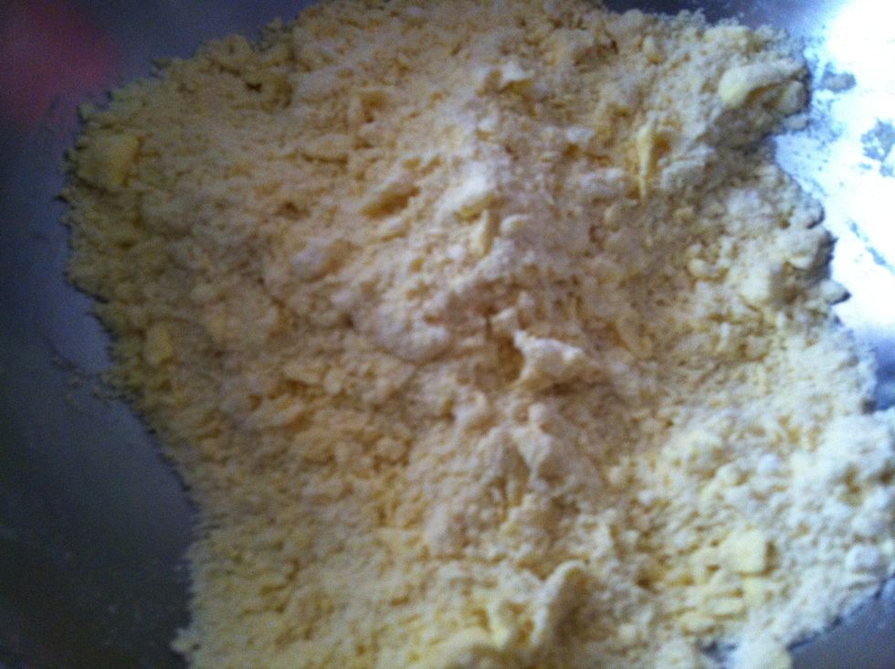 The mixture will resemble like sand