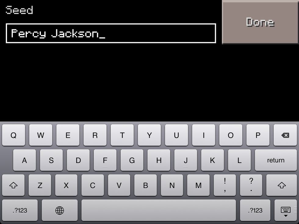 The name of the seed, I'm running low in ideas so please leave a comment with ideas