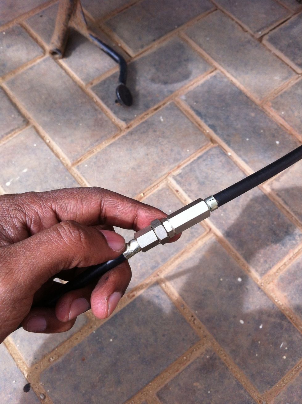 The new cable's length adjuster should be tightened so the least cover length is achieved