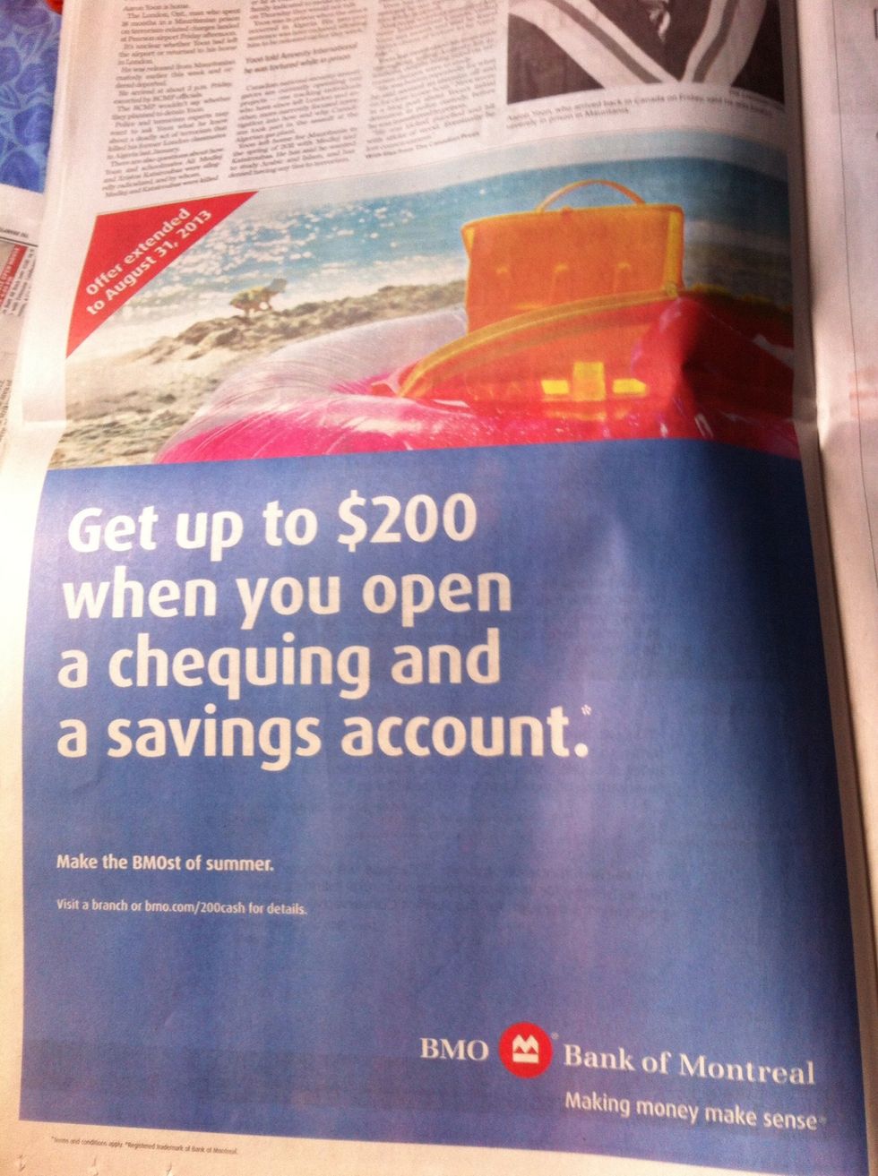 The newspaper has many great deals too. $200 for free!?!? Count me in!