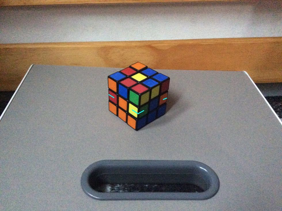 The next few steps, you'll be getting the middle pieces.