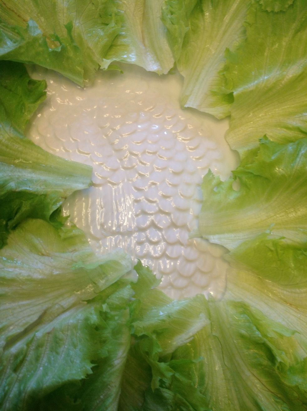 The next several steps are basically layering the plate with the pepper, onions, carrots, olives, chicken and eggs.