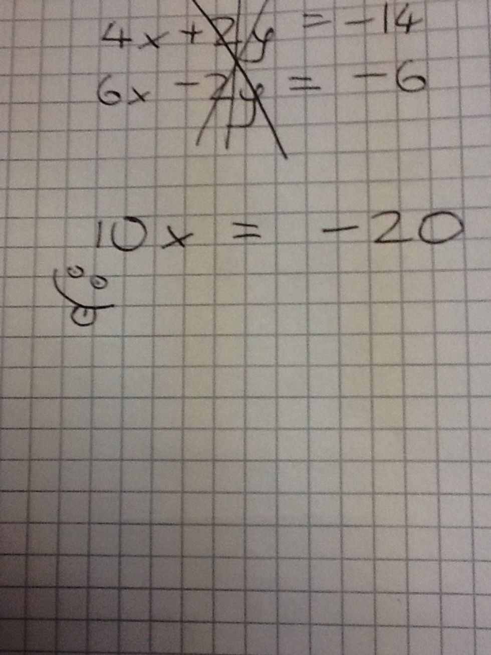 The next step is to add the first and second line