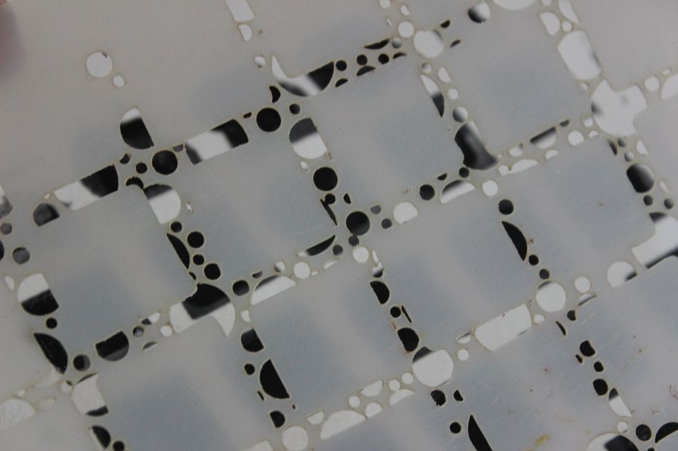 The next step is with the 3rd stencil from the stack kit.