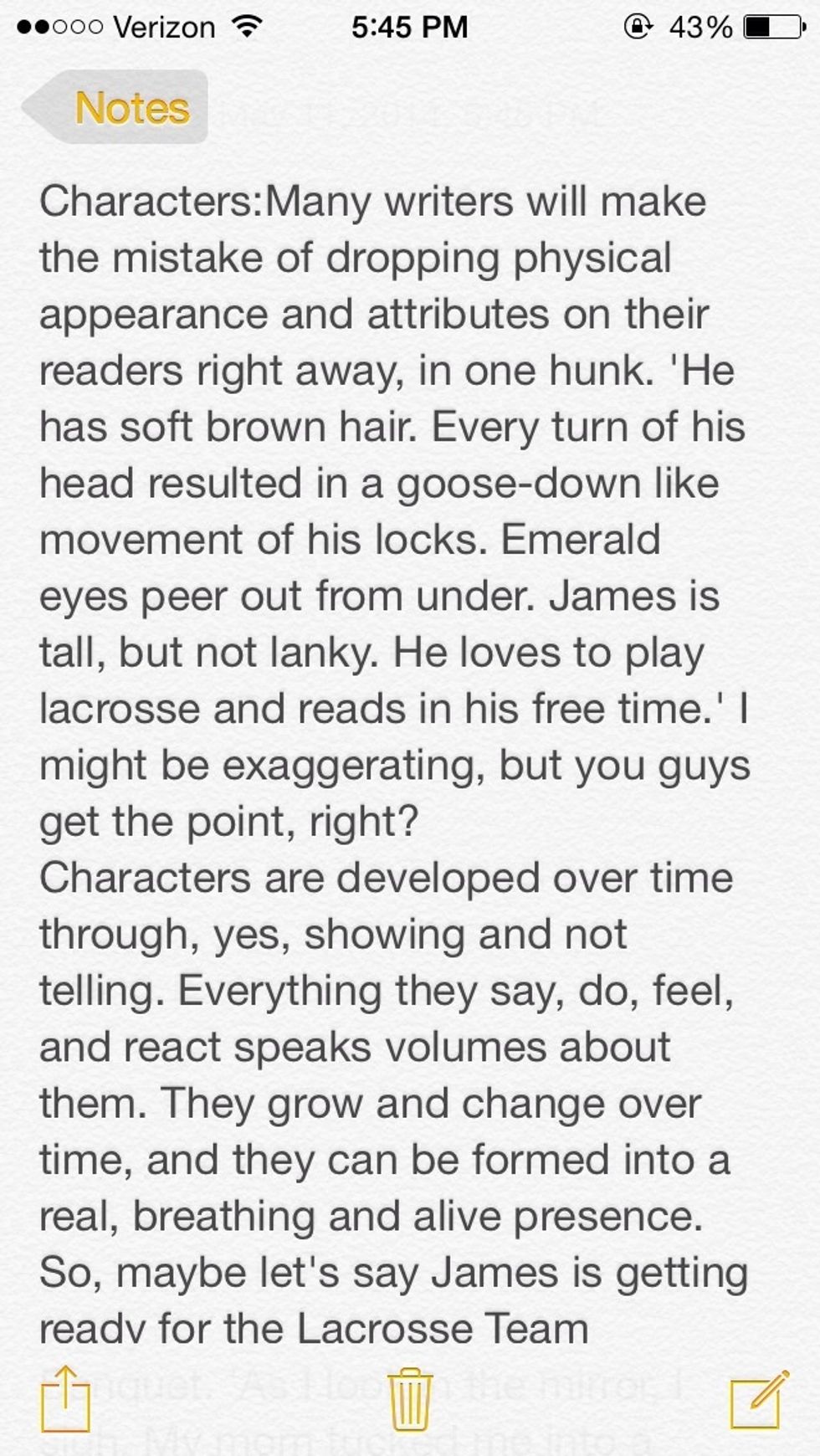 The next three slides will be about characters :)