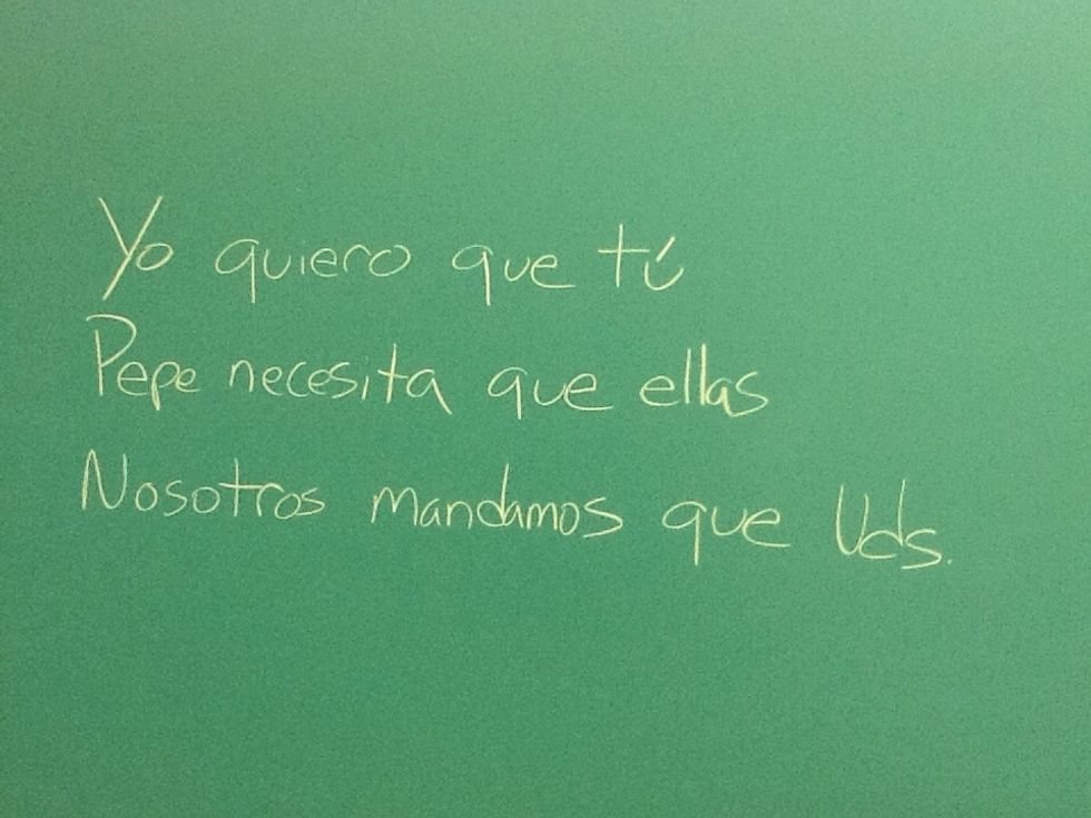 The next verb is in the subjunctive.