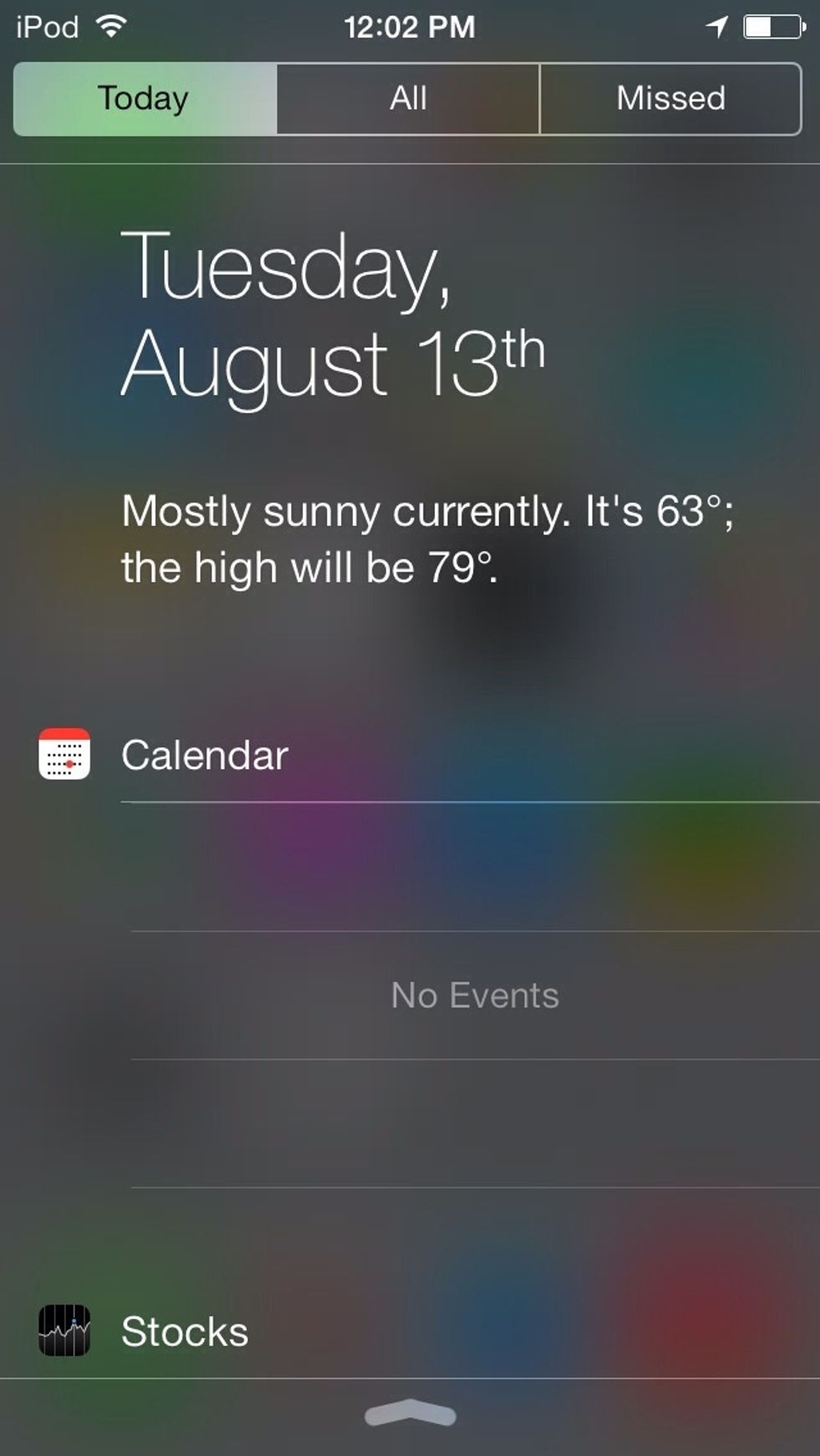 The notification center has also changed as you can see with different tabs and sort of a glassy look