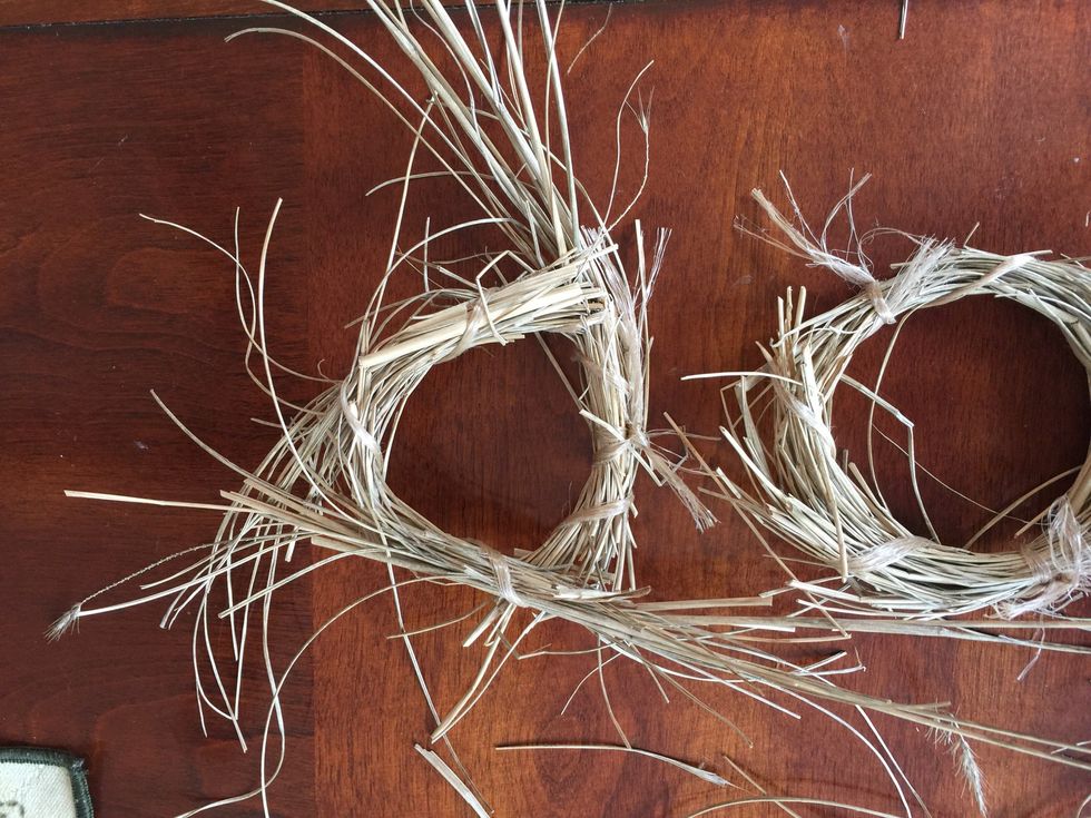 The number and size of your rings dictates the size of your finished nest