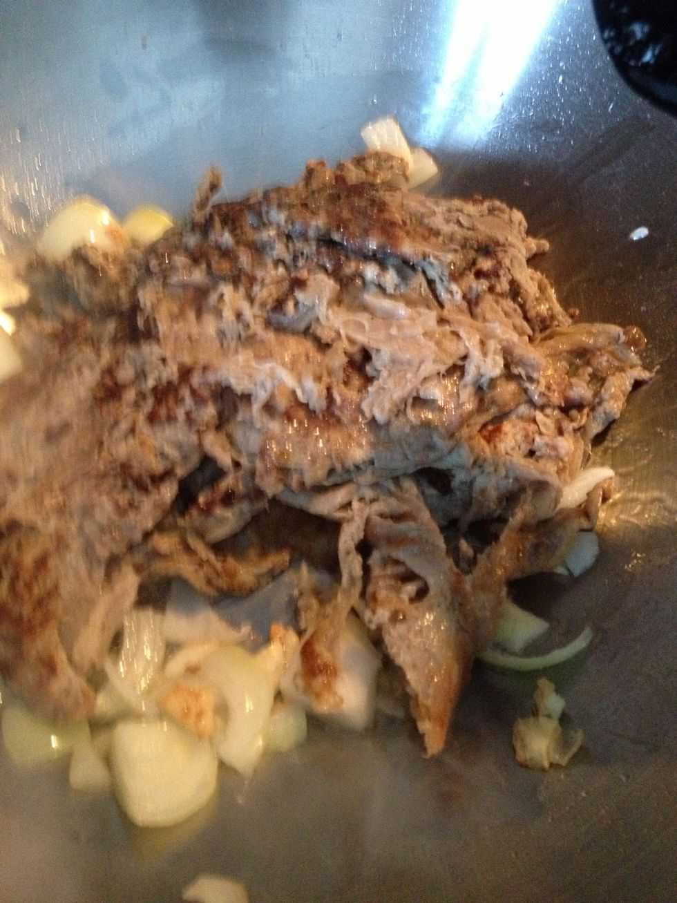 The omeletted eggplant.