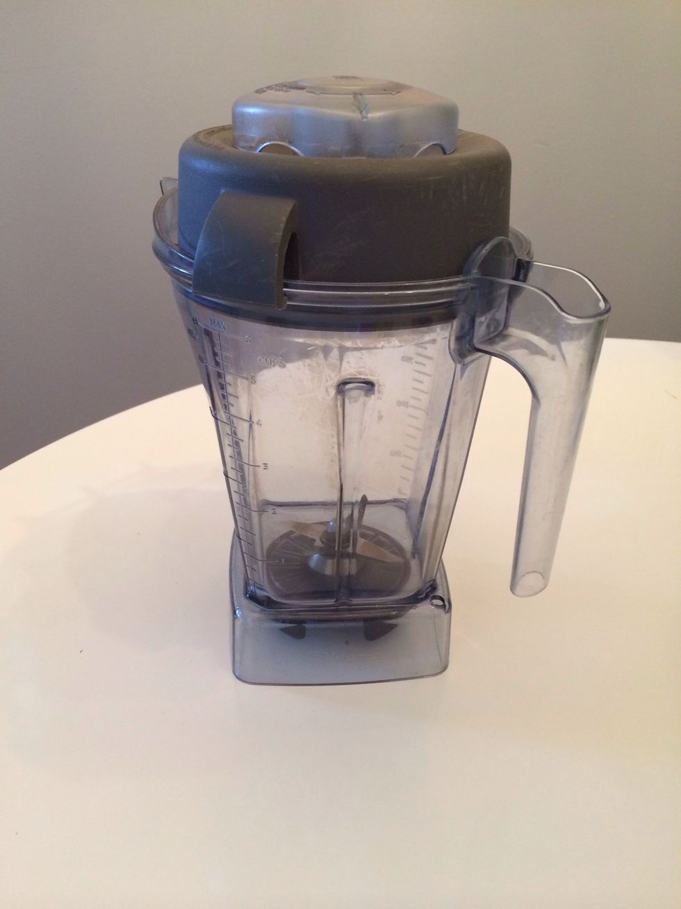 The original recipe instructed to use a food processor, but we don't have one! So, I used our Vitamix.