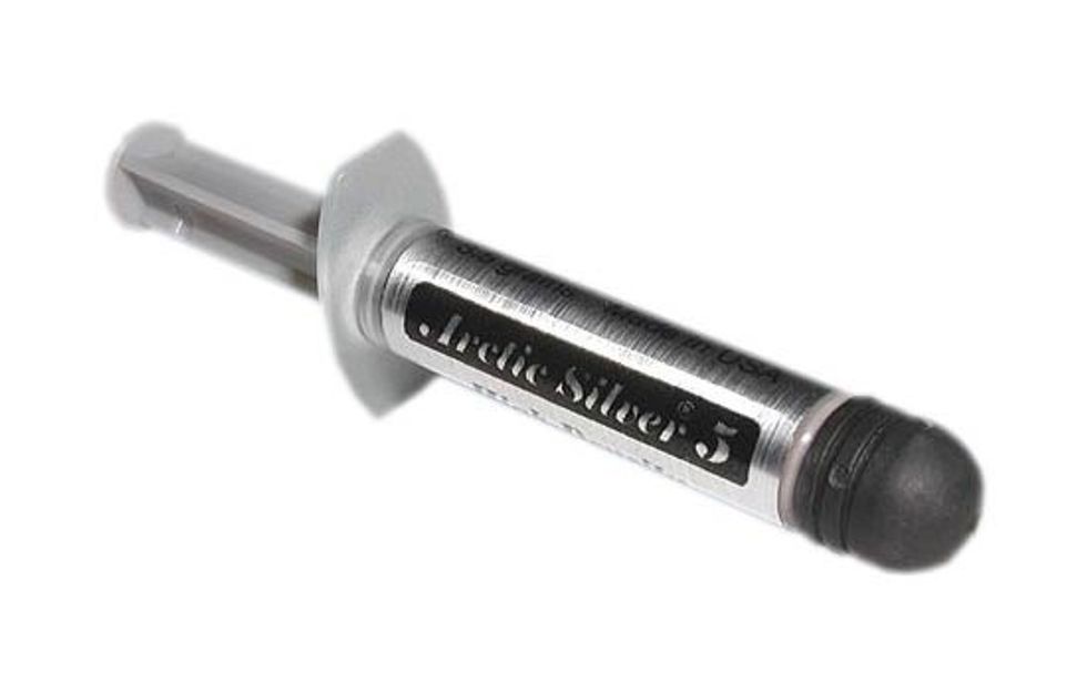 The other method is to pick up some thermal grease (sometimes known as thermal compound or paste). The brand I use is called Arctic Silver 5. Find some on eBay.