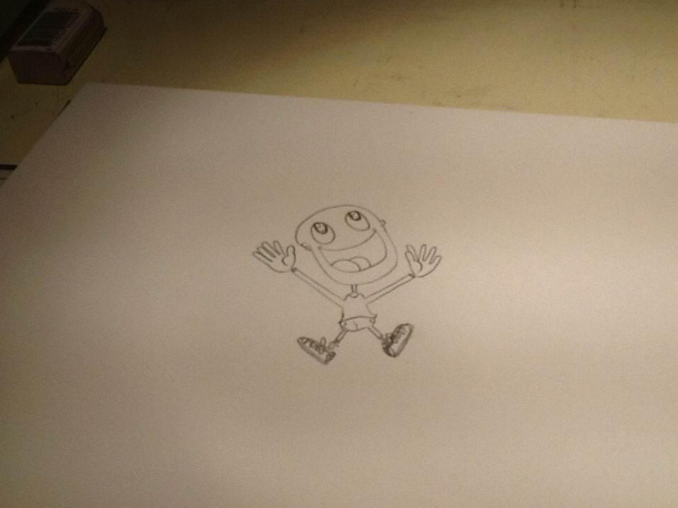 The other shoe (try not to get them bigger than the hands)