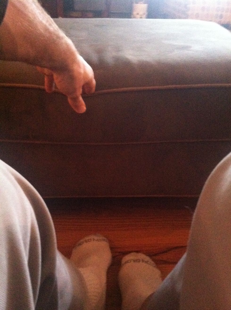 The ottoman will not move on its own so grab and pull towards oneself until in desired location