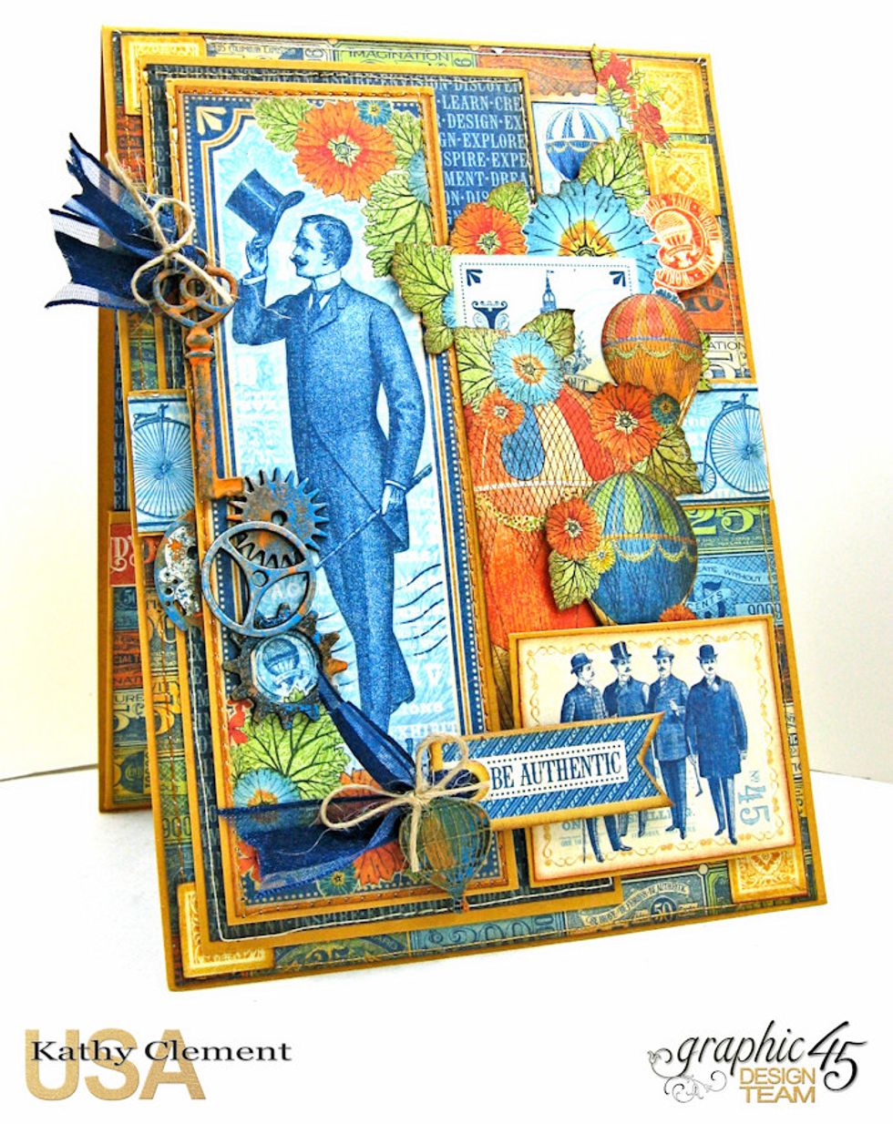 The outside of the card is now finished.  I will show you how I finished the inside, but there is no tutorial.  You will need to build a simple pocket. I have shown how to do this in other tutorials.