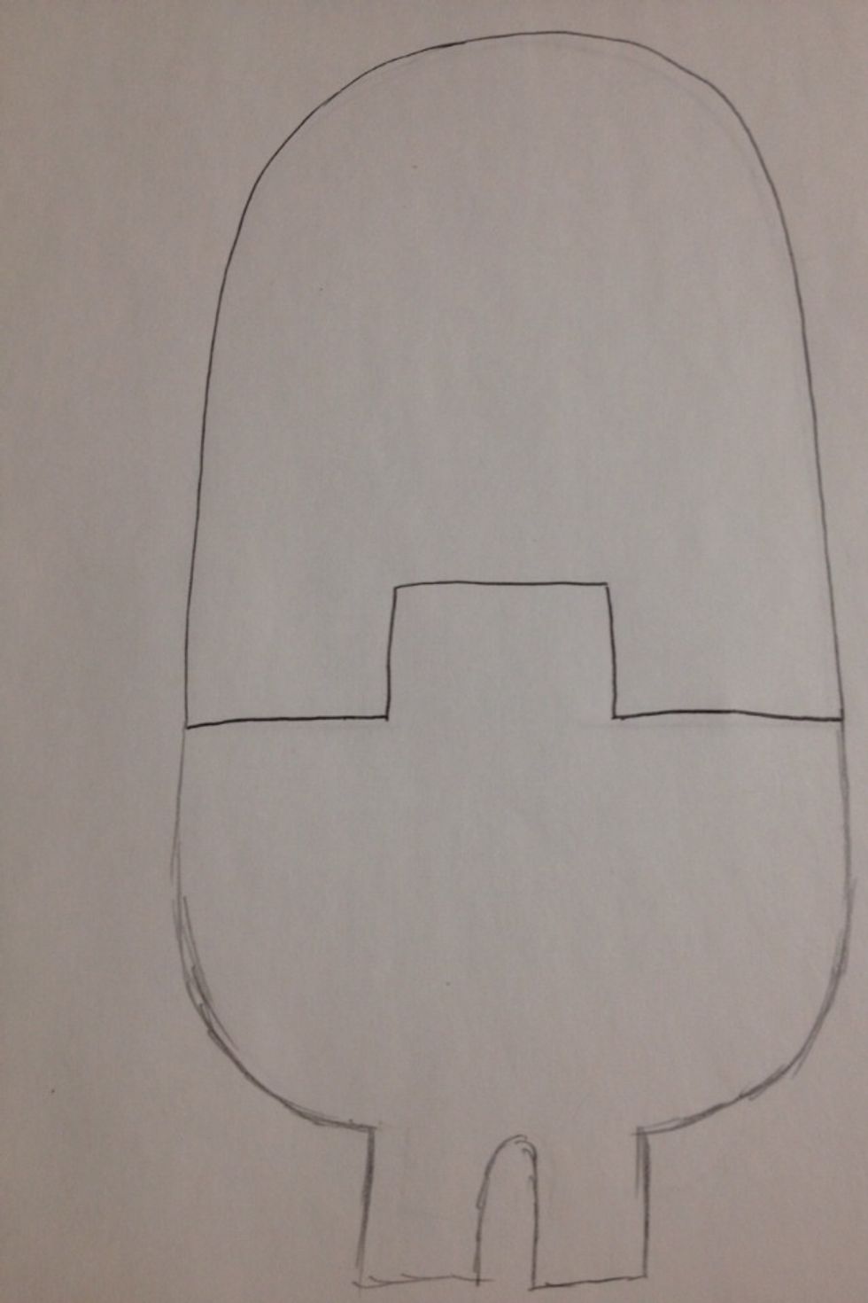 The ovalls are a line across the end of the body then erase some in the middle and make a box with three sides then finish the rest of the oval body with legs