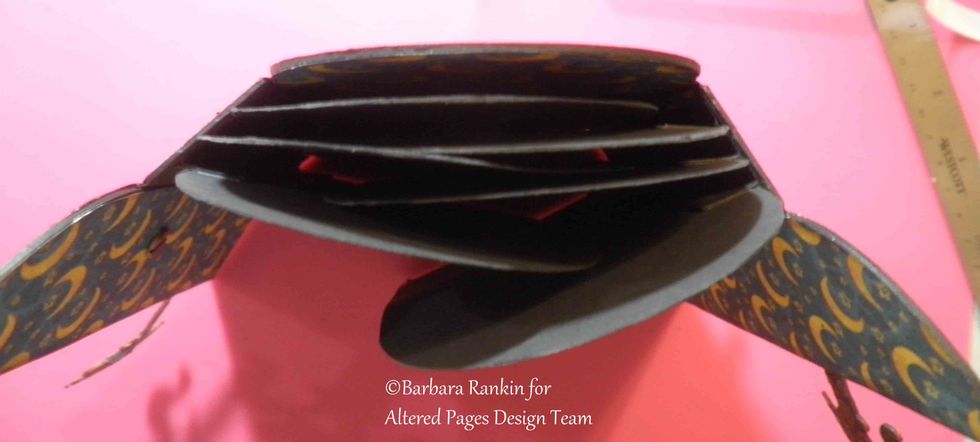 The pages will alternate from left to right, as shown in this overhead shot.