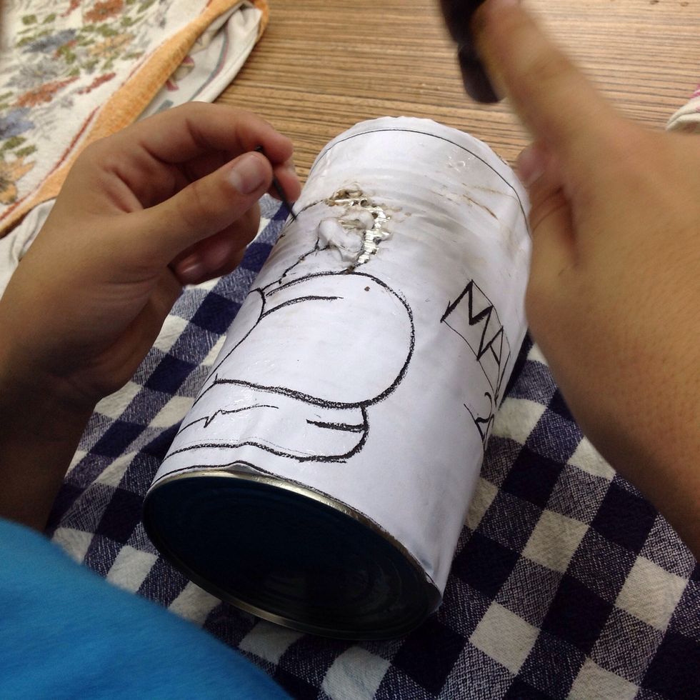 The paper will start to get wet and weaken. Expect the paper to be torn.