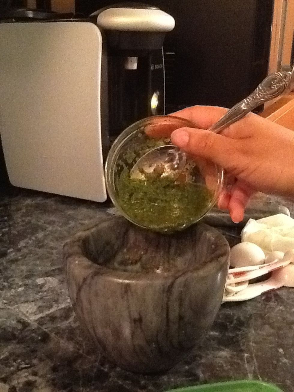 The paste is done ,lets add the sofrito