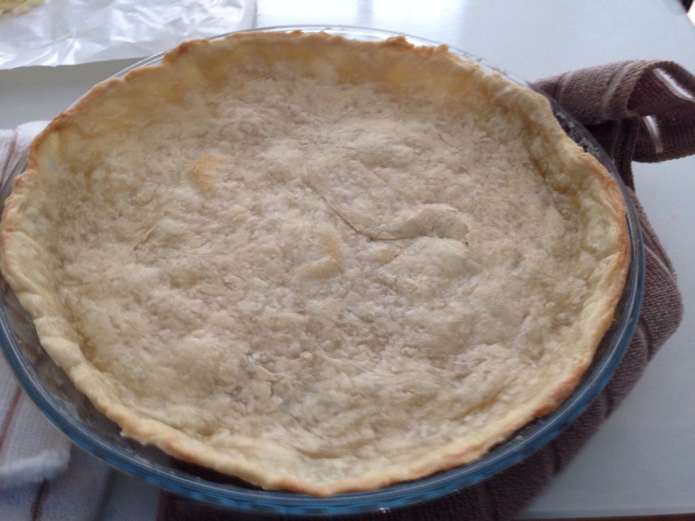 The pastry is ready.... TIP: You can test with your finger if the pastry has hardened. If it is still doughy add back to the oven.