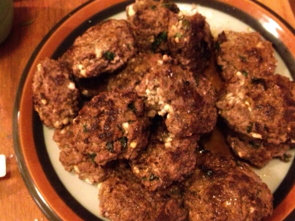 The patties are ready to serve!