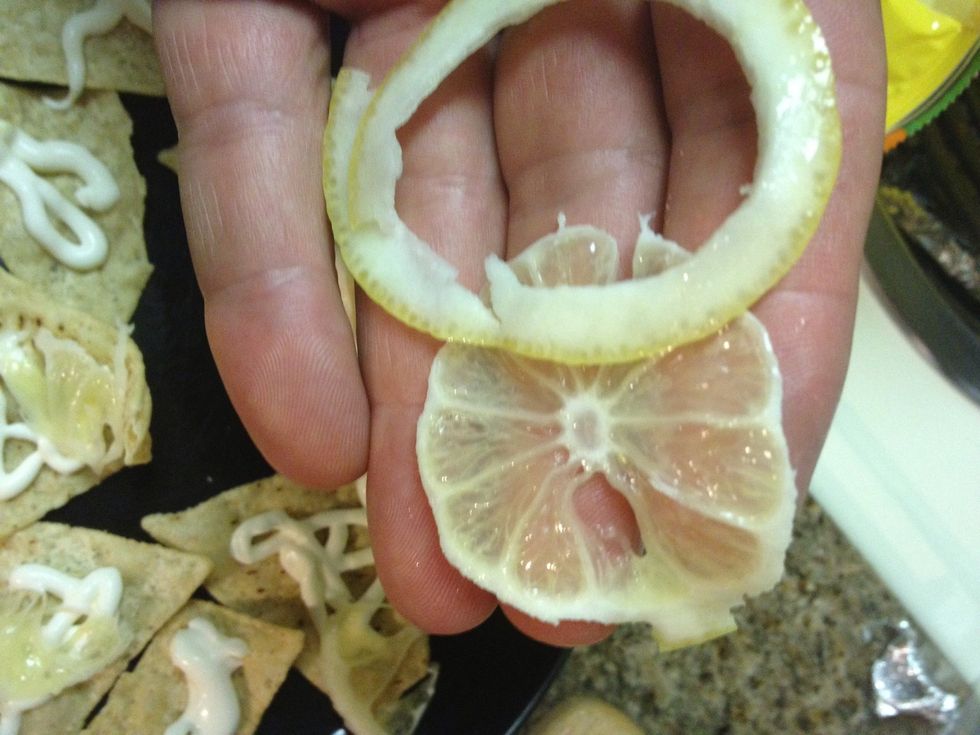 The pith has an overwhelming taste even when its this thin.
