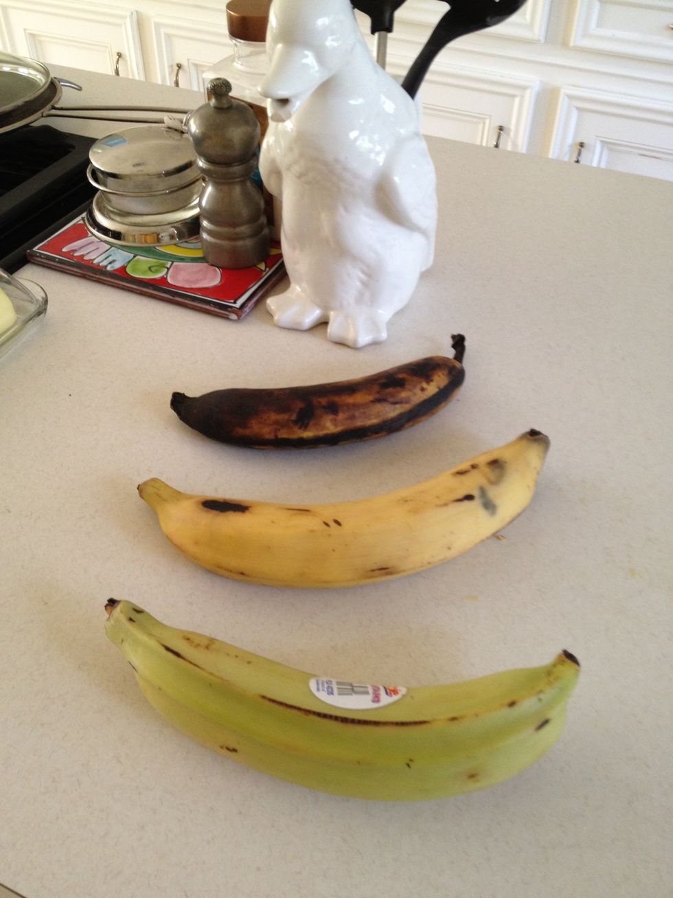 The plantain won't be sweet unless the skin is almost black. If it isn't really dark, the fruit will cook and taste more like a potato.