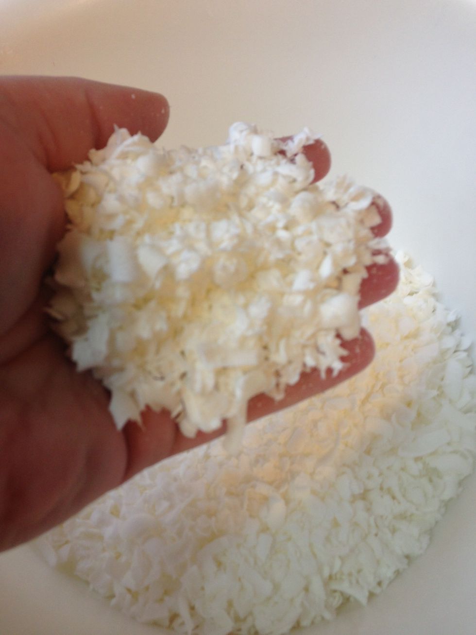 The point is just to break it up. Don't worry too much about the size of your pieces.