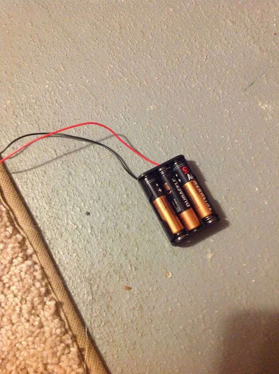 The power supply I have selected is a three battery holder. All common batteries are the same amount of voltage. This includes AAA, AA, C, and D. They are all 1.5 volts.