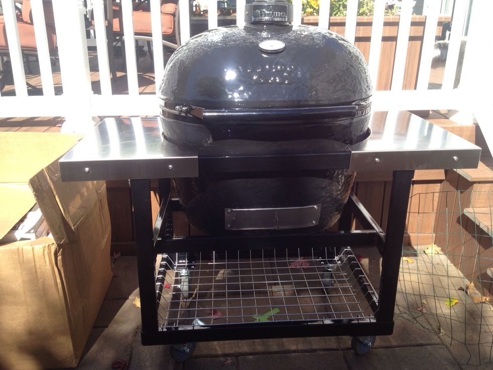 The Primo XL Oval ceramic Grill is the only ceramic grill made n America!!!  Best Grill I have ever owned.  I smoked 2 - 12 pound Turkeys on this for Thanksgiving at the same time.