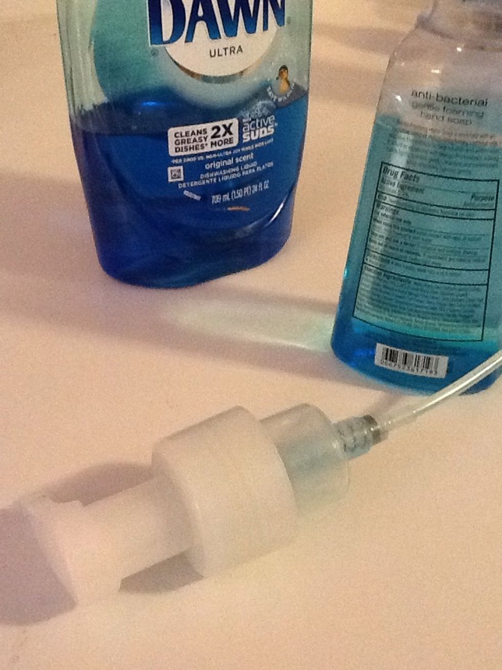The pump is what makes it foam up. So you can put this pump on any container it will fit. Even punch a hole in a mason jar lid and glue the pump in place for a nice country look in your kitchen.