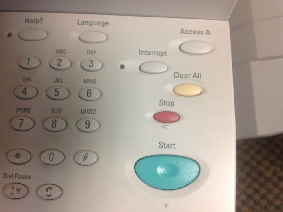 The push the clear all button